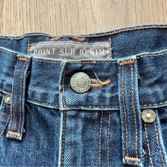 J.Crew Wide Leg Cropped Point Sur Denim MADE IN USA Sz: 26 - Picture 6 of 14